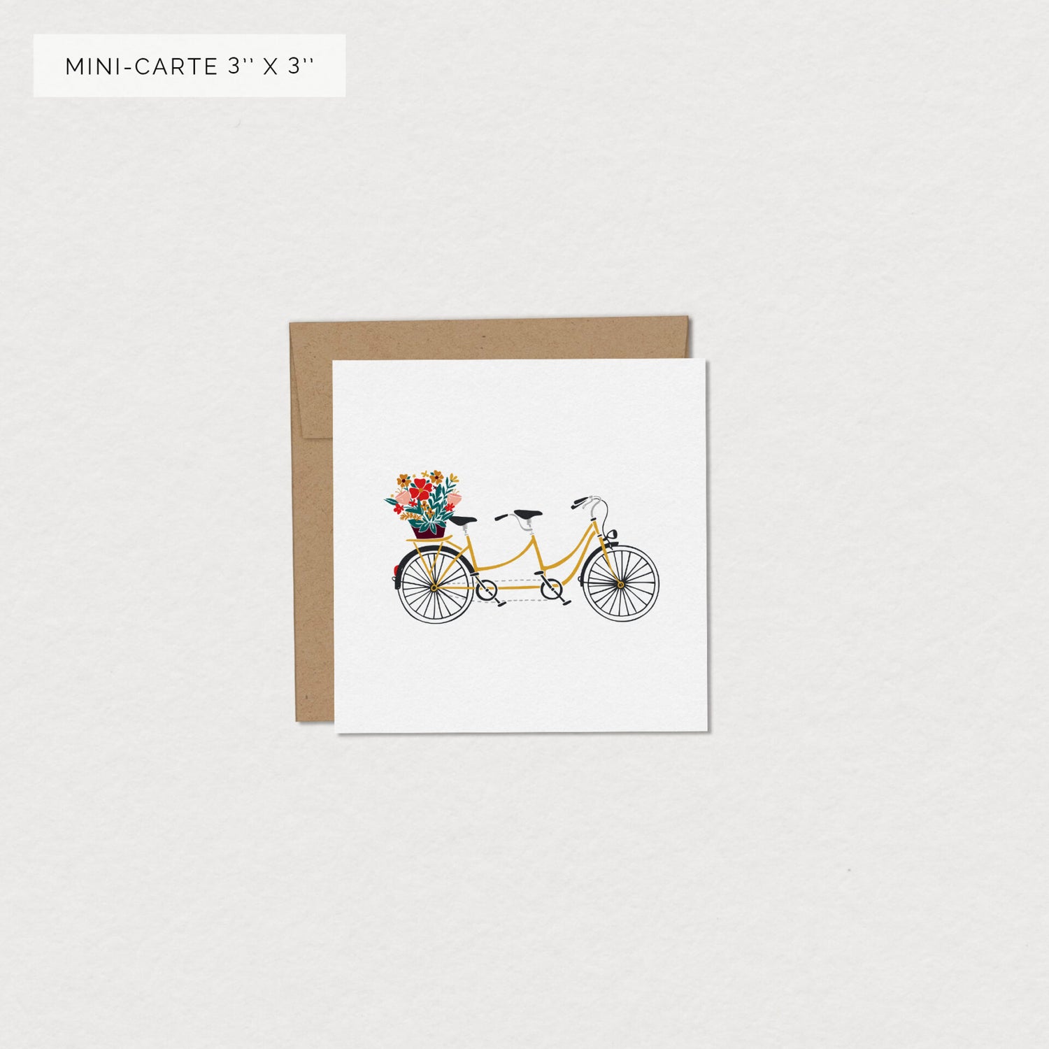 Carte de souhaits - Amour Tandem