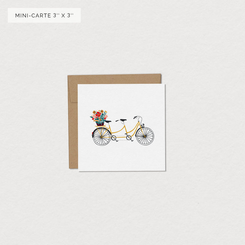 Carte de souhaits - Amour Tandem