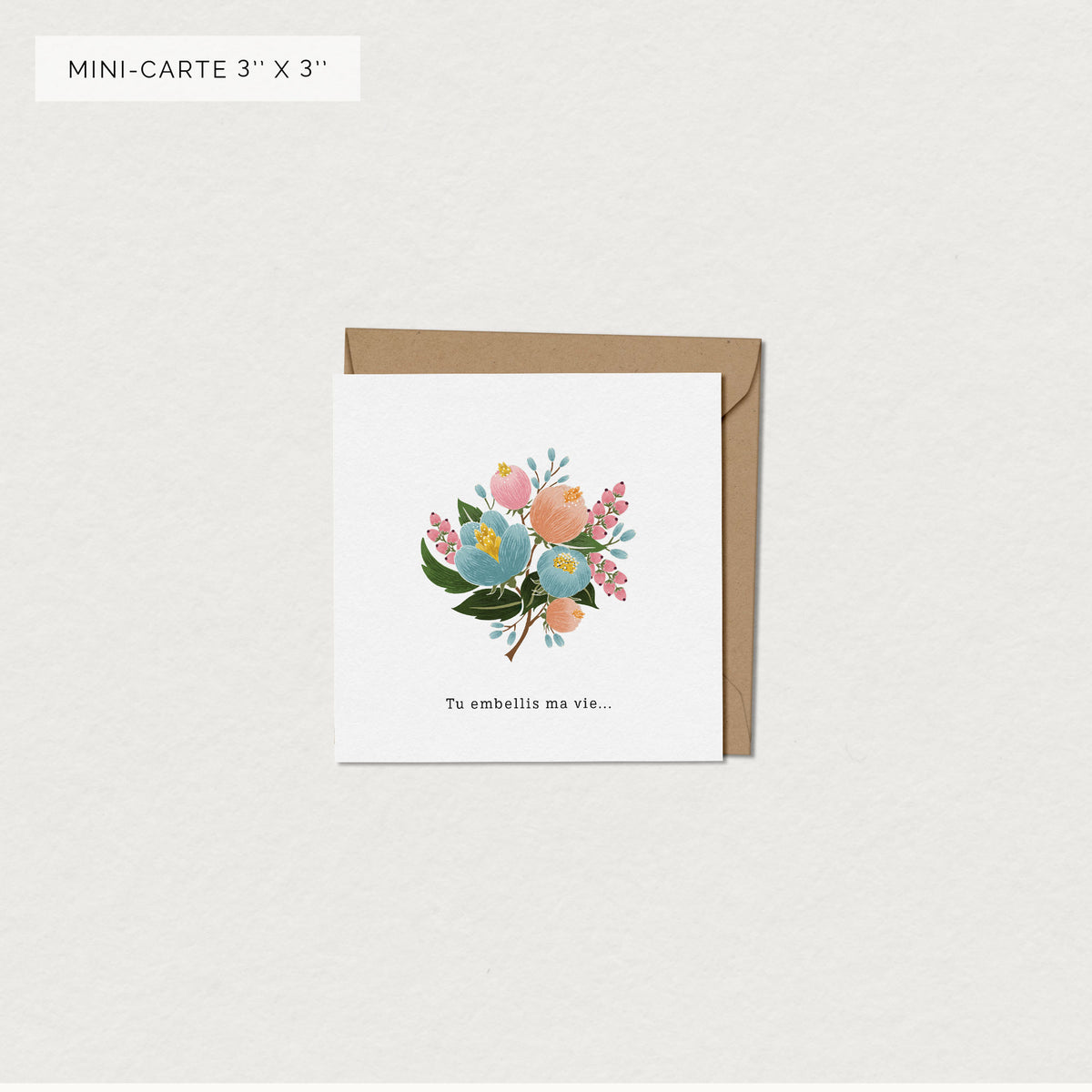Carte de souhaits - Bouquet