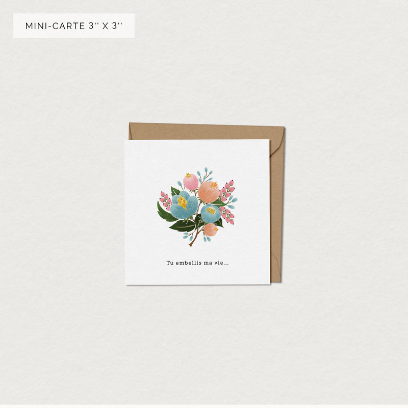 Carte de souhaits - Bouquet