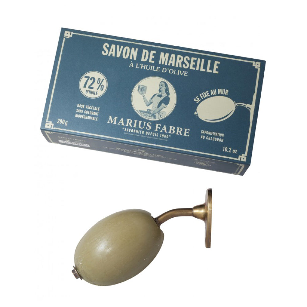 Savon de Marseille rotatif à l’huile d’olive – fixation murale