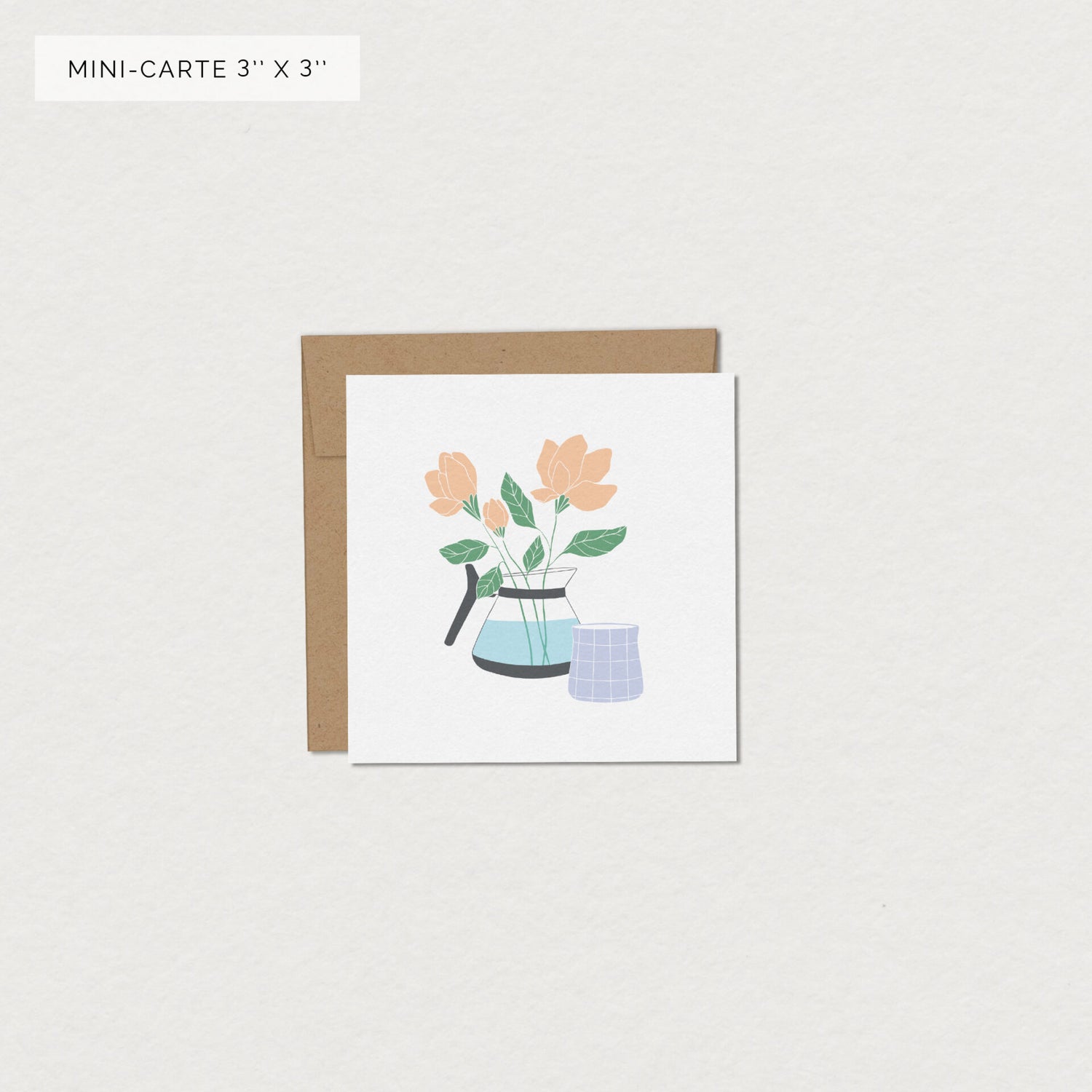 Carte de souhaits - Café Fleur